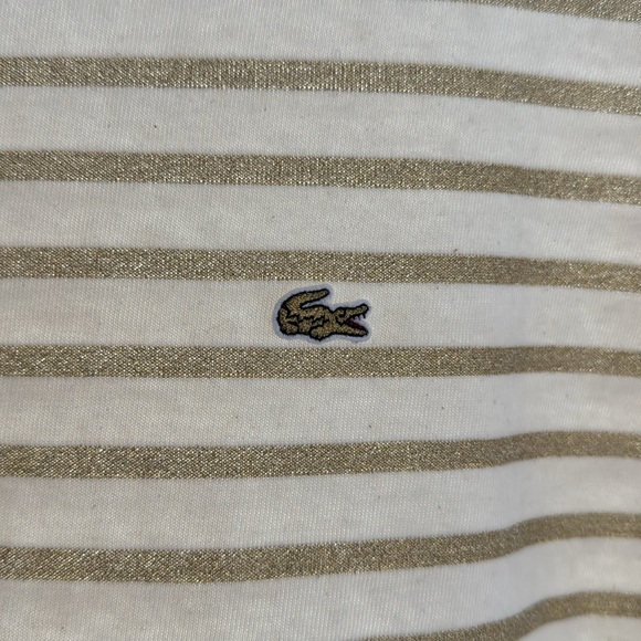Lacoste Boat Neck Stripe Tee - Picture 2 of 3